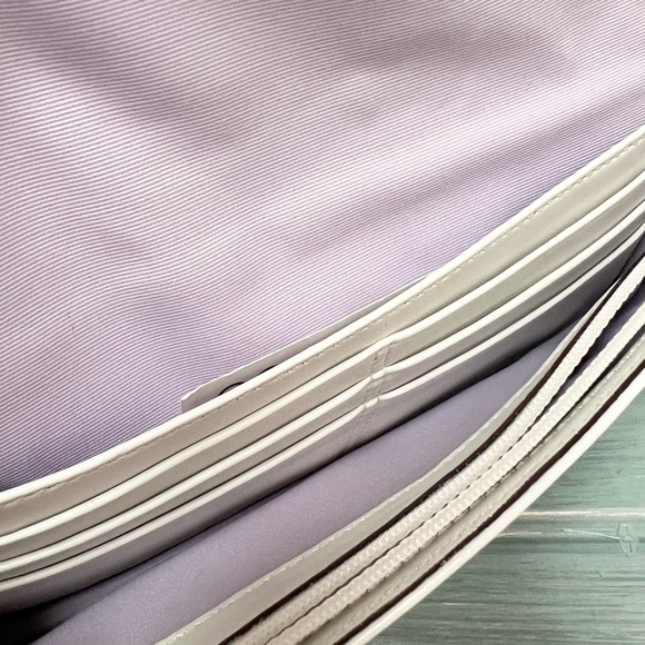 Coach White Patented Leather Clutch - Picture 6 of 12